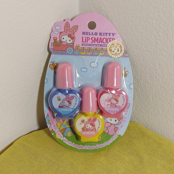 Hello Kitty Lip Smackers 50th Anniversary Nail Polish Trio - Picture 6 of 8